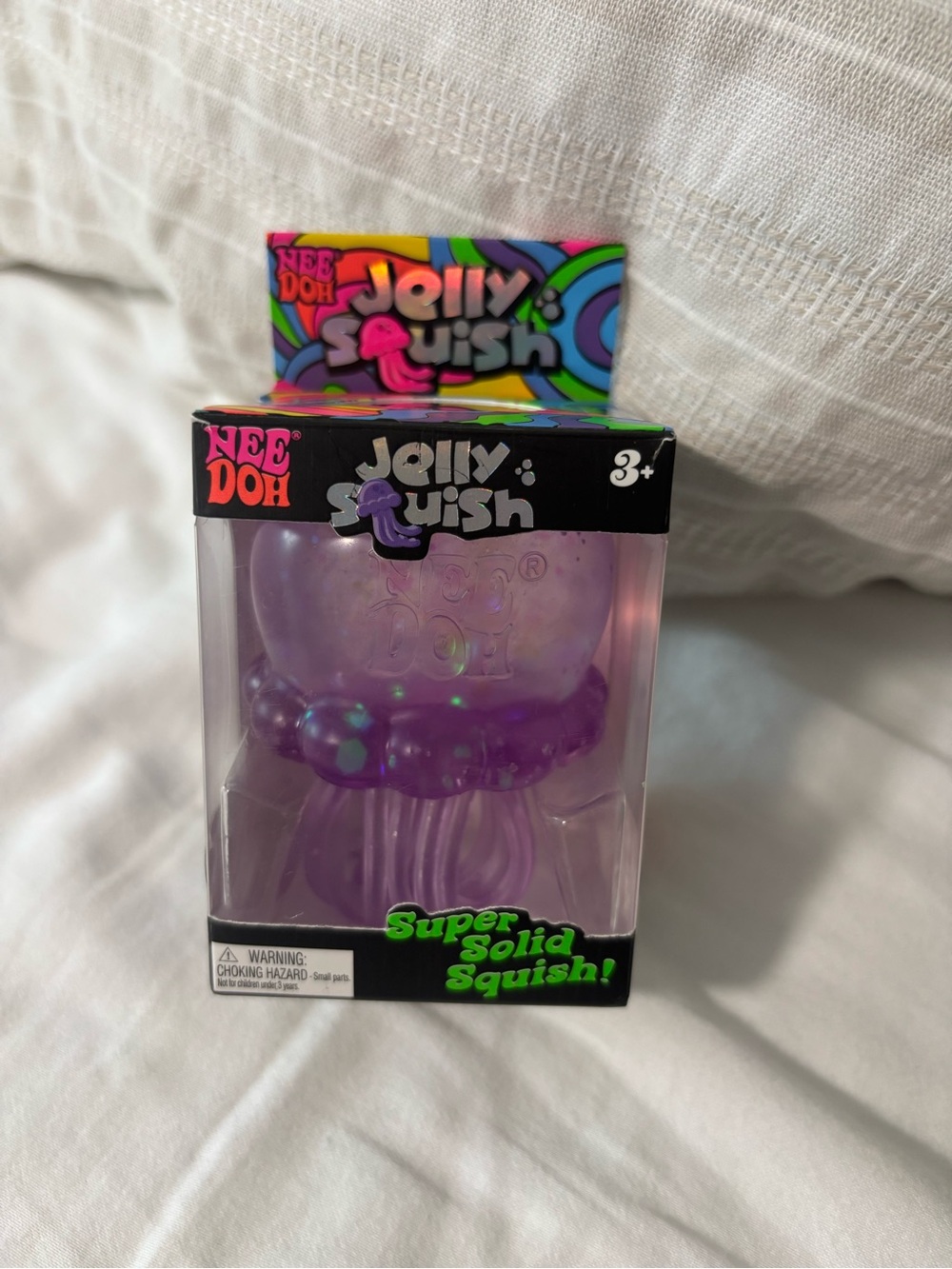NEEDOH Jelly Squish Purple Kids Toy - Super Solid Squish